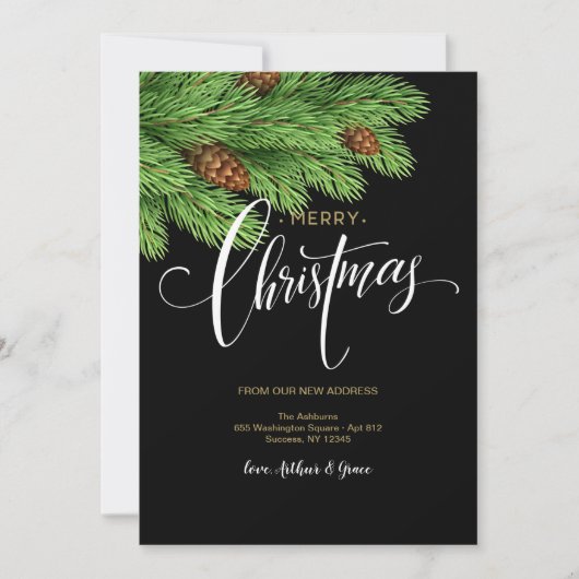 Prettig kerstfeest Trendy kerstkaart (Voorkant)