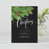 Prettig kerstfeest Trendy kerstkaart (Staand voorkant)