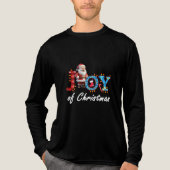 Prettig kerstfeest Tri-Blend shirt (Voorkant volledig)