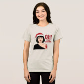 prettig kerstfeest Tri-Blend shirt (Voorkant volledig)