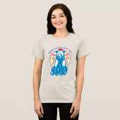 Prettig kerstfeest Tri-Blend shirt (Voorkant volledig)