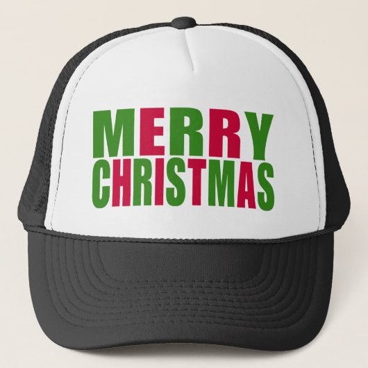 Prettig kerstfeest trucker pet (Voorkant)