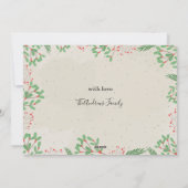 Prettig kerstfeest Twee foto Feestdagenkaart (Achterkant)