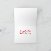 PRETTIG KERSTFEEST "TWINS" KAART (Binnen)