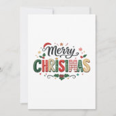 Prettig kerstfeest Typografie ontwerp Feestdagenkaart (Voorkant)