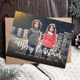 Prettig kerstfeest typografie script vakantie aang feestdagenkaart