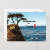 Prettig kerstfeest uit Californië Feestdagenkaart (Voorkant / Achterkant)