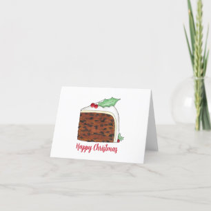 Prettig kerstfeest UK Britse cakepunt zelfgemaakt Feestdagen Kaart