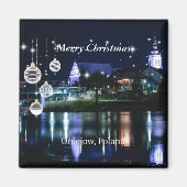 Prettig kerstfeest - Unijow, Lodz, Polen Magneet (Voorkant)