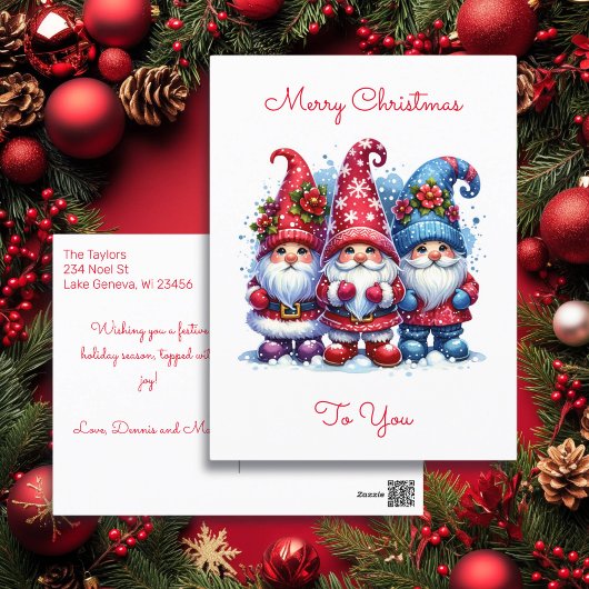 Prettig Kerstfeest | Vakantie Kabouters Feestdagenkaart