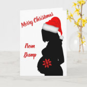 Prettig kerstfeest van bump kaart (Gele Bloem)