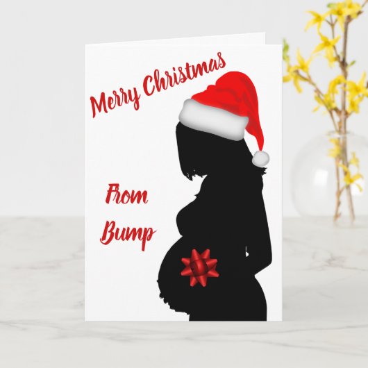 Prettig kerstfeest van bump kaart (Gele Bloem)