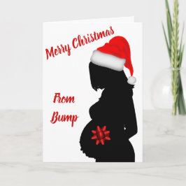 Prettig kerstfeest van bump kaart