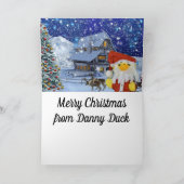 Prettig kerstfeest van Danny Duck  Aankondiging (Binnen)