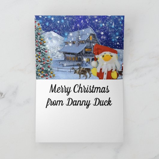 Prettig kerstfeest van Danny Duck Aankondiging (Binnen)