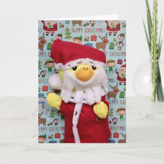 Prettig kerstfeest van Danny Duck kerstkaart Aankondiging (Voorkant)