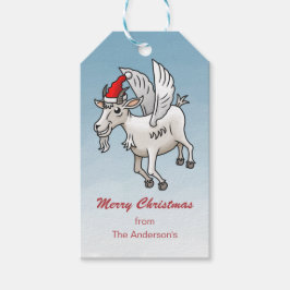 Prettig kerstfeest van de Geit Cadeaulabel