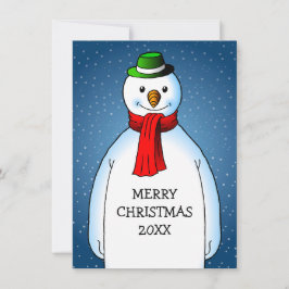 Prettig kerstfeest van de gelukkige sneeuwman