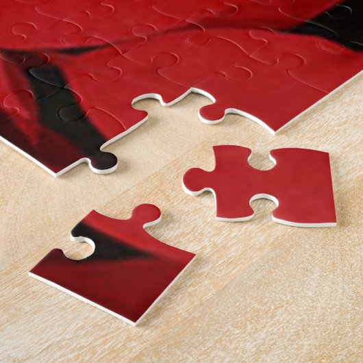 Prettig kerstfeest van de golfende kerstman legpuzzel (Zijkant)