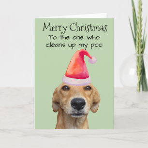 Prettig Kerstfeest Van De Hond Grappige Humor Kaart