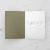 Prettig kerstfeest van de kat humor kerstkaart feestdagen kaart (Binnen)