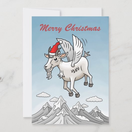 Prettig kerstfeest van de Kerstgeit Feestdagenkaart (Voorkant)
