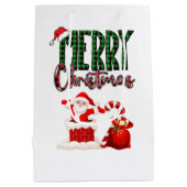 Prettig kerstfeest van de Kerstman - Cadeautas (Achterkant)