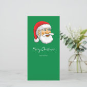 Prettig kerstfeest van de Kerstman Feestdagenkaart (Staand voorkant)