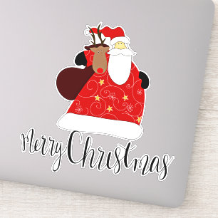 Prettig kerstfeest van de Kerstman Sticker