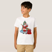 Prettig kerstfeest van de Kerstman T-shirt (Voorkant volledig)