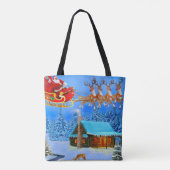 Prettig kerstfeest van de Kerstman Tote Bag (Achterkant)