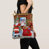 Prettig kerstfeest van de Kerstman Tote Bag (Dichtbij)