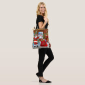 Prettig kerstfeest van de Kerstman Tote Bag (Op model)