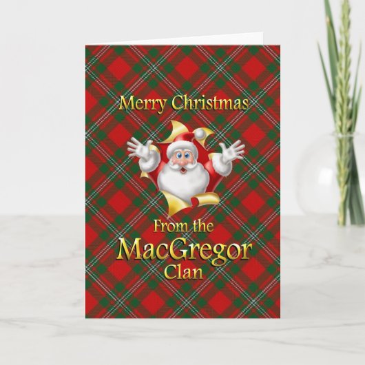 Prettig kerstfeest van de MacGregor-clan Feestdagen Kaart (Voorkant)