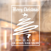 Prettig Kerstfeest van een Bedrijfsdecoratie Raamsticker (Vel 2)