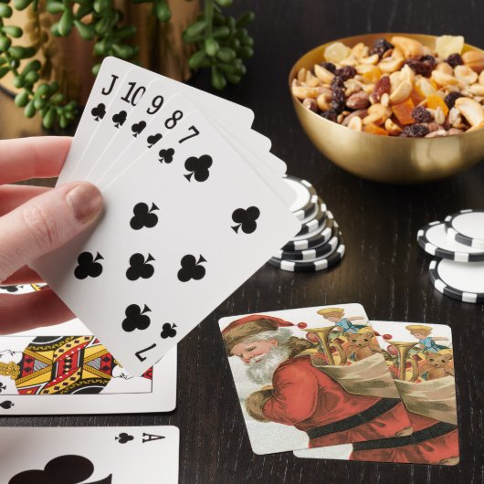 Prettig Kerstfeest van Ellen Clapsaddle Pokerkaarten (Insitu)