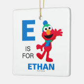 Prettig kerstfeest van Elmo Keramisch Ornament (Links)
