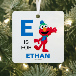 Prettig kerstfeest van Elmo Metalen Ornament