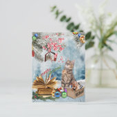 Prettig kerstfeest van je huisdieren feestdagenkaart (Staand voorkant)