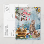Prettig kerstfeest van je huisdieren feestdagenkaart (Voorkant / Achterkant)