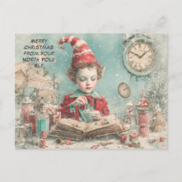 Prettig kerstfeest van je Noorderlicht Elf | Schat Feestdagenkaart