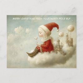 Prettig kerstfeest van je Noorderlicht elf | Schat Feestdagenkaart