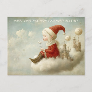 Prettig kerstfeest van je Noorderlicht elf Schat Feestdagenkaart