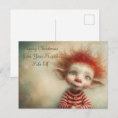 Prettig kerstfeest van je Noorderlicht Elf | Schat Feestdagenkaart (Voorkant / Achterkant)