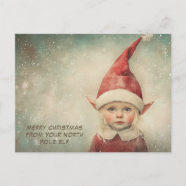 Prettig kerstfeest van je Noorderlicht Elf | Schat Feestdagenkaart