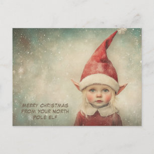 Prettig kerstfeest van je Noorderlicht Elf Schat Feestdagenkaart