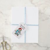 Prettig Kerstfeest van Kerstman Kerstcadeau label Cadeaulabel (Met Touw)