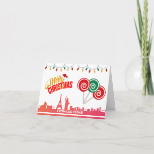 Prettig Kerstfeest van Las Vegas Kaarten