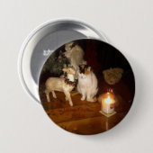 Prettig kerstfeest van Mable pin-back knoop Ronde Button 7,6 Cm (Voorkant /achterkant)