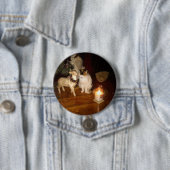 Prettig kerstfeest van Mable pin-back knoop Ronde Button 7,6 Cm (In situ)